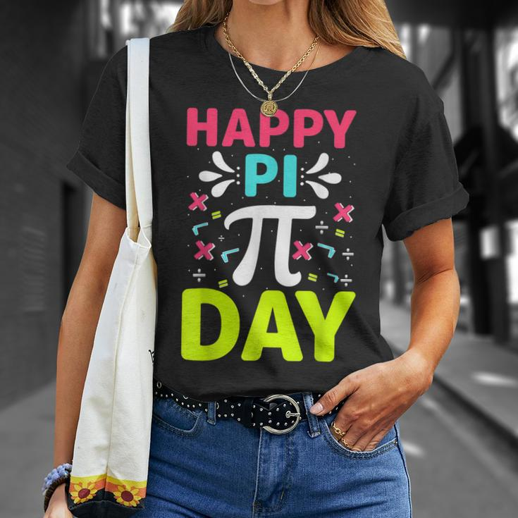 Happy Pi Day Kids Math Teachers Student Professor Pi Day V4 T-Shirt Gifts for Her