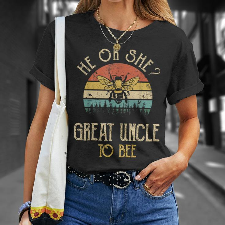 He Or She Great Uncle To Bee New Uncle To Be Unisex T-Shirt Gifts for Her