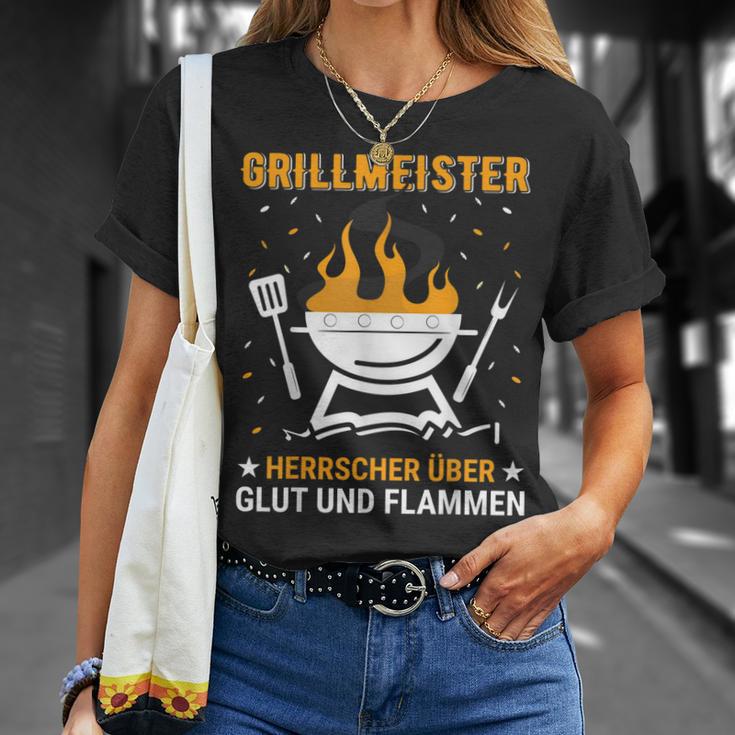 Herren Barbecue Und Grill Spruch Für Grillmeister Im Garten T-Shirt Geschenke für Sie