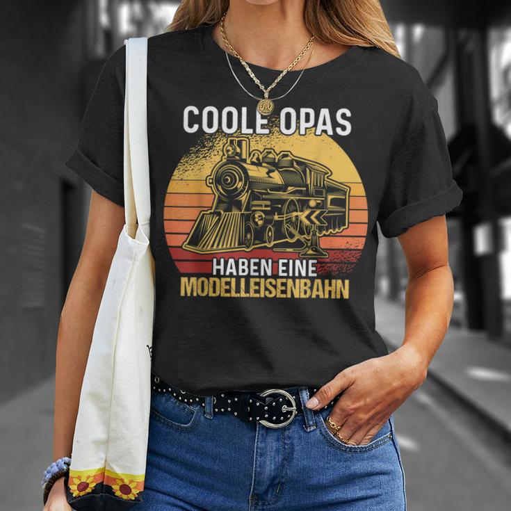 Herren Coole Opas Haben Eine Modelleisenbahn T-Shirt Geschenke für Sie