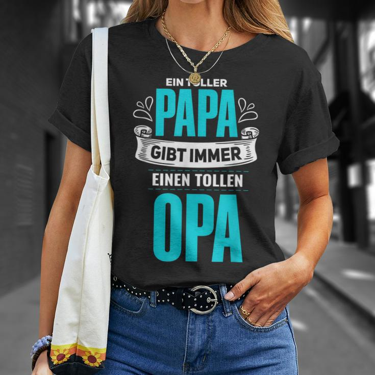 Herren Cooles Werdender Opa Spruch Für Papas Und Opas T-Shirt Geschenke für Sie