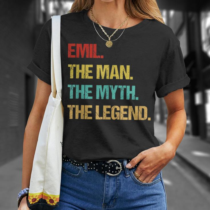 Herren Emil Der Mann Der Mythos Die Legende T-Shirt Geschenke für Sie
