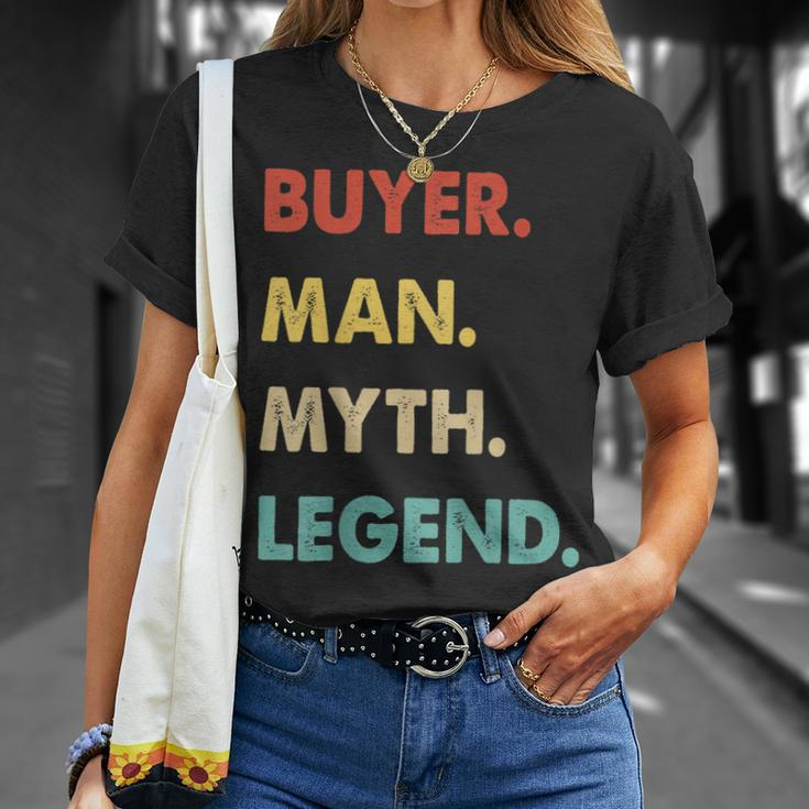 Herren Käufer Mann Mythos Legende T-Shirt Geschenke für Sie