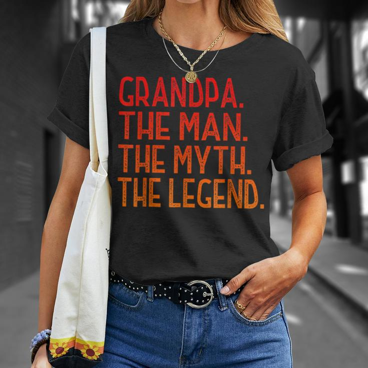 Herren Opa Der Mann Der Myth The Legend Großvater V2 T-Shirt Geschenke für Sie