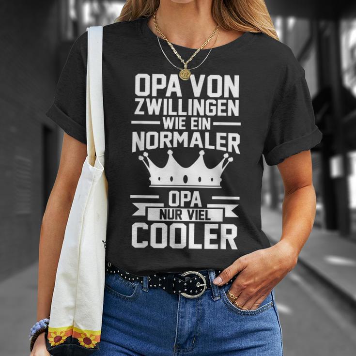 Herren Opa Zwillinge Großvater T-Shirt Geschenke für Sie