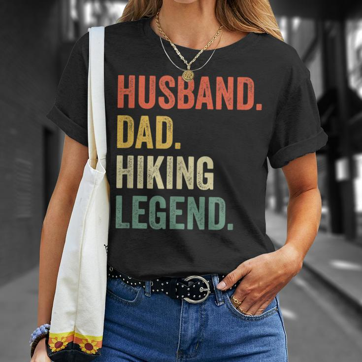 Mens Hiker Husband Dad Hiking Legend Vintage Outdoor T-Shirt Gifts for Her