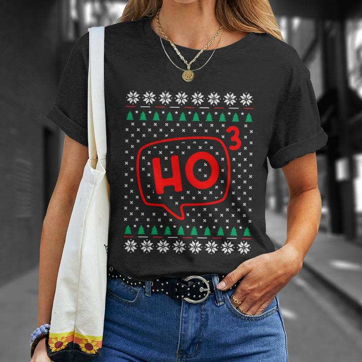 Ho3 Santa Funny Math Christmas Shirt Unisex T-Shirt Gifts for Her
