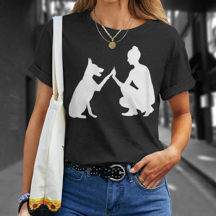 Hund Und Frauchen Beste Freunde T-Shirt Geschenke für Sie