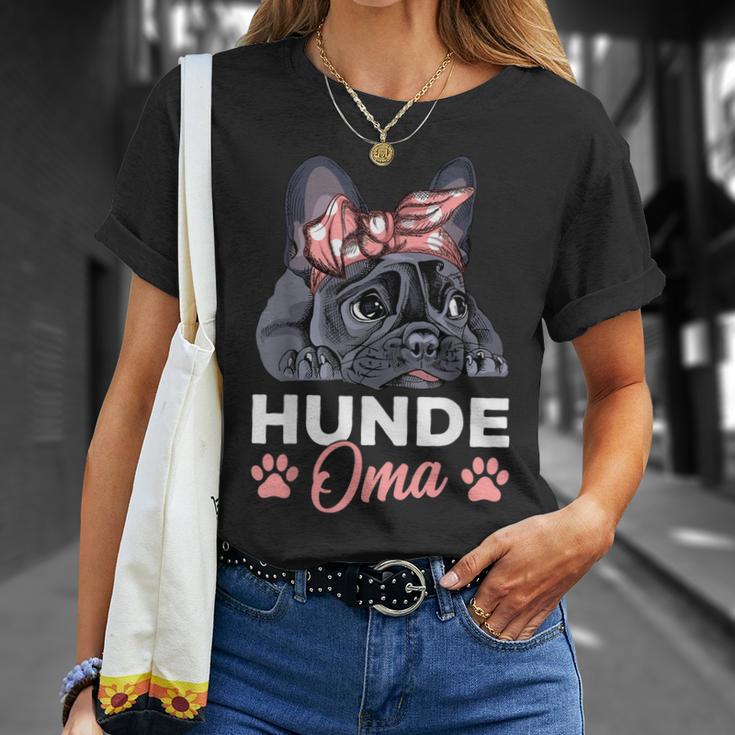 Hunde Oma Französische Bulldogge Frenchie Frauchen T-Shirt Geschenke für Sie