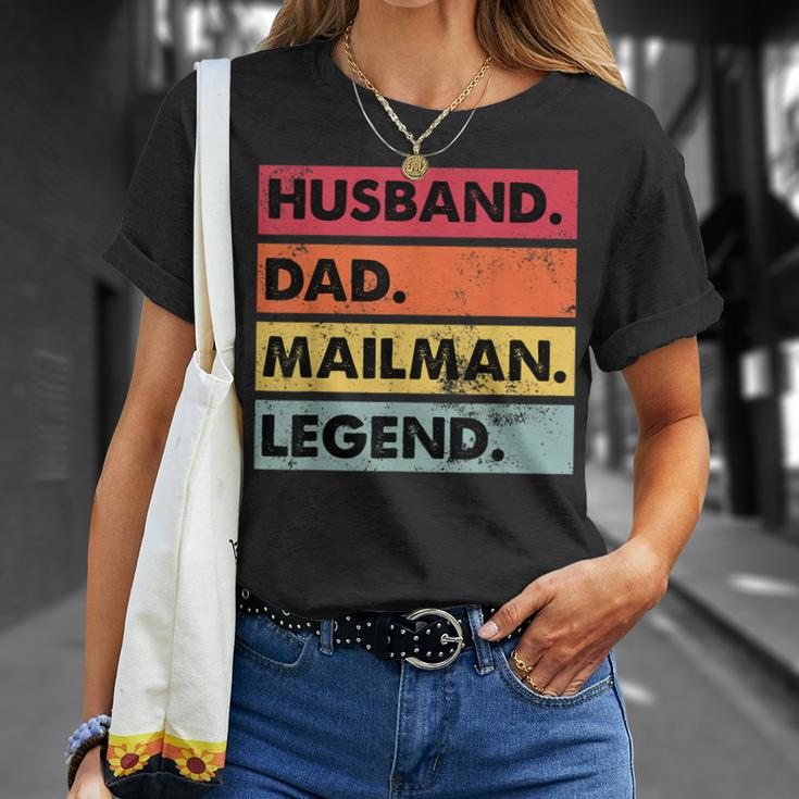 Husband Dad Mailman Legend Postal Worker T-shirt Gifts for Her