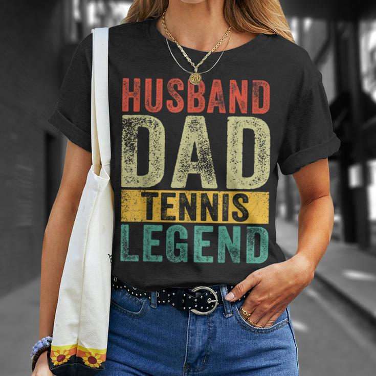 Mens Husband Dad Tennis Legend Fathers Day Vintage T-Shirt Gifts for Her