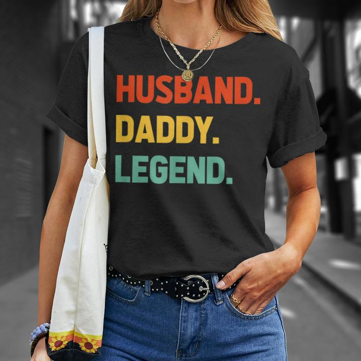 Husband Daddy Legend Funny Fathers Day For Daddy Best Dad Unisex T-Shirt Gifts for Her