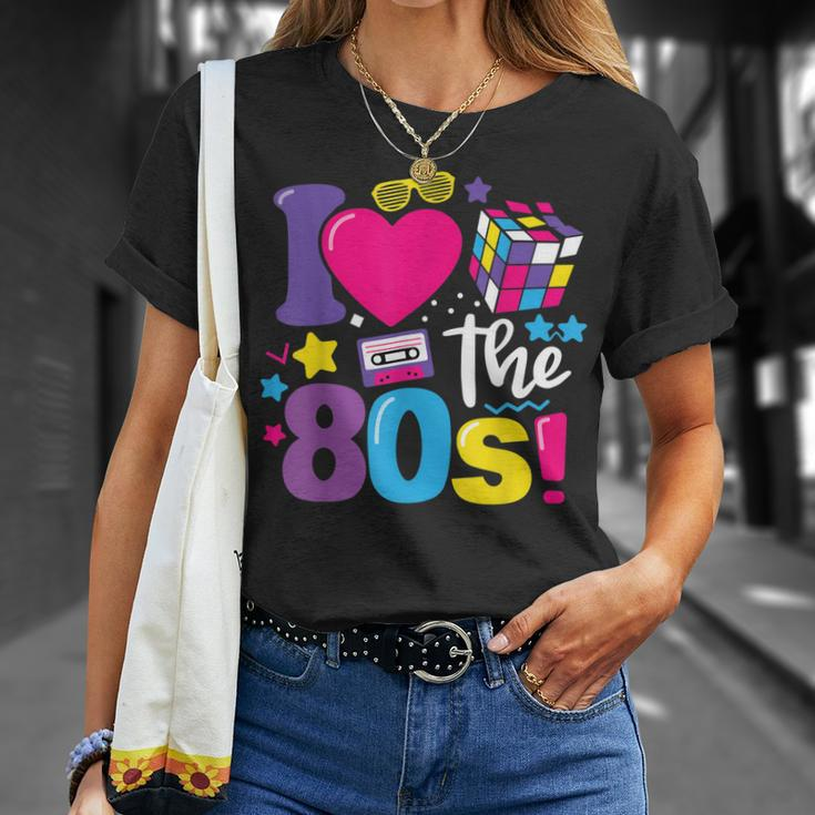 I Love The 80S 80S 90S Costume Party Retro Vintage Unisex T-Shirt Gifts for Her
