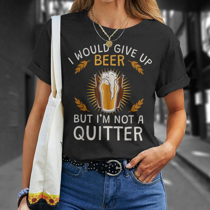 Ich Würde Auf Bier Verzichten Aber Ich Gebe Nicht Auf T-Shirt Geschenke für Sie
