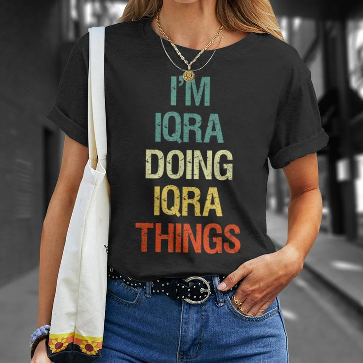 Im Iqra Doing Iqra Things Personalized First Name T-Shirt Gifts for Her