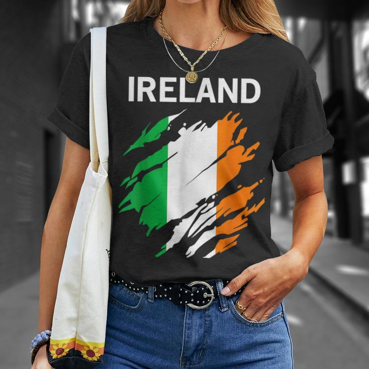 Ireland St Patricks Day Irish Flag T-Shirt Gifts for Her
