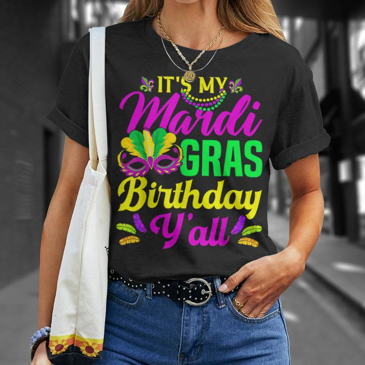 Its My Mardi Gras Birthday Yall Carnival Costume Mardi Gras T-shirt Gifts for Her