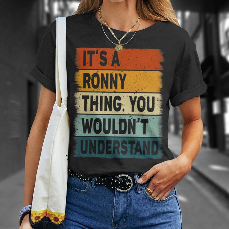 Mens Its A Ronny Thing Ronny Name Personalized T-Shirt Gifts for Her