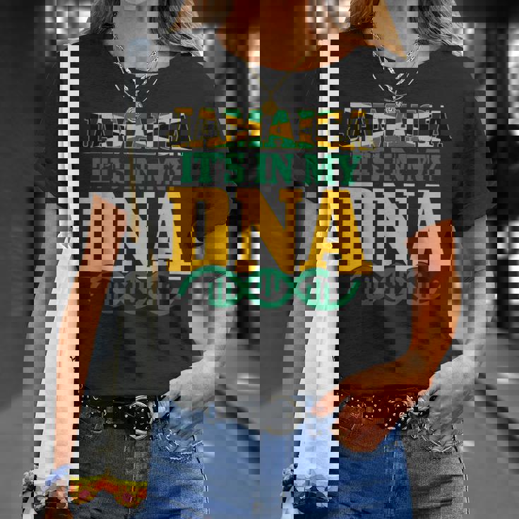 Jamaica Its In My Dna Jamaican Flag Pride Unisex T-Shirt Gifts for Her