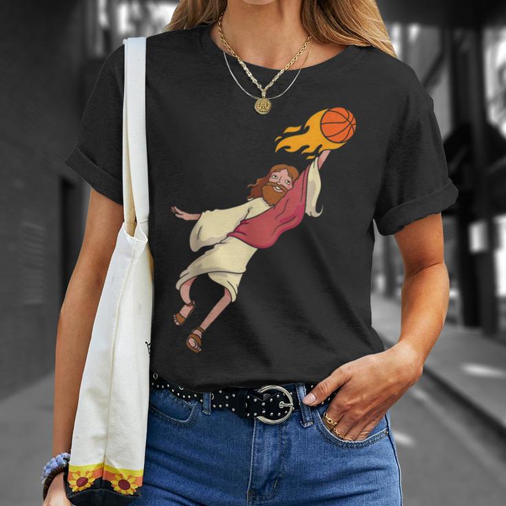 Jesus Spielt Basketball T-Shirt Geschenke für Sie