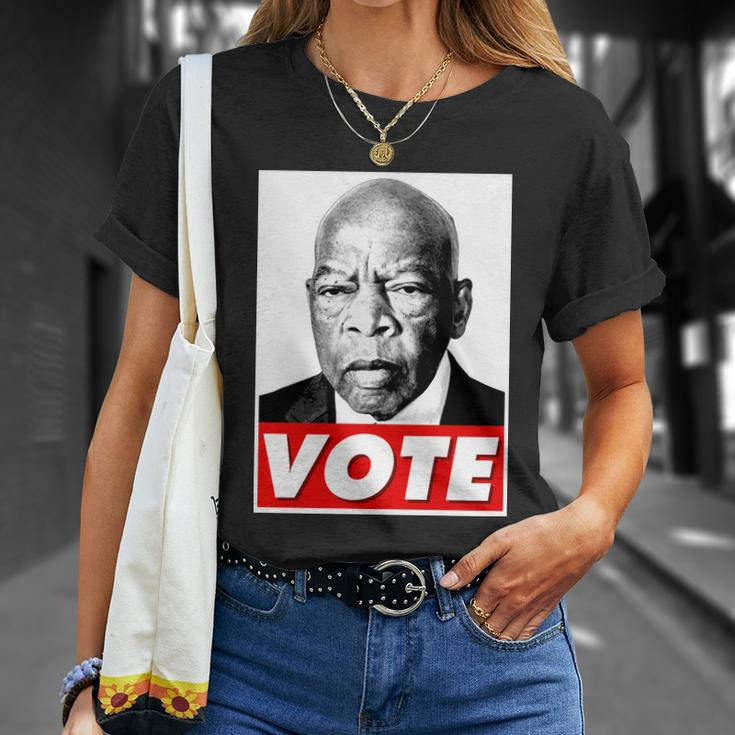 John Lewis Tribute Vote Poster Unisex T-Shirt Gifts for Her
