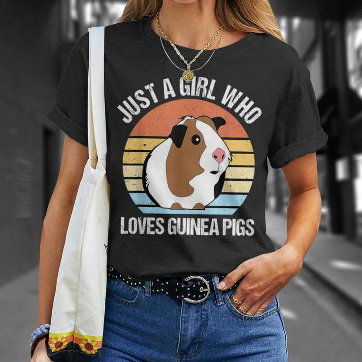 Just A Girl Who Loves Guinea Pigs Vintage Guinea Pig T-Shirt Gifts for Her