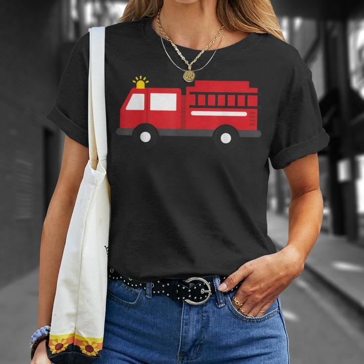 Kids Fire Fighter Truck Toddler Boys Firetruck T-Shirt Gifts for Her
