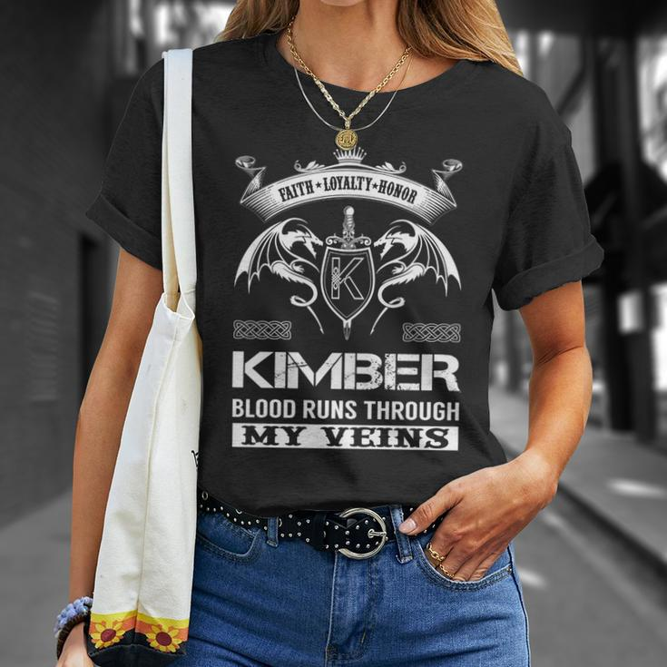 Kimber Blood Runs Through My Veins Unisex T-Shirt Gifts for Her