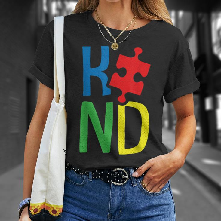Kind Autism Awareness Puzzle Baby Boys Girls Toddlers Kids Unisex T-Shirt Gifts for Her