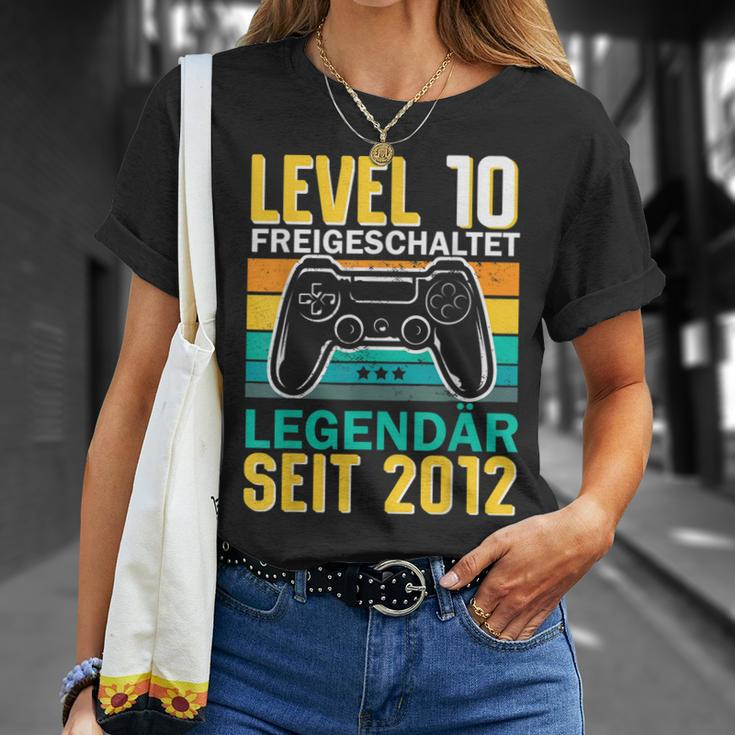 Kinder Level 10 Jahre Geburtstag Junge Gamer 2012 Geburtstag T-Shirt Geschenke für Sie