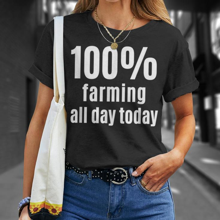 Landwirtschaft den ganzen Tag T-Shirt, Lustiges Tee für Bauern Geschenke für Sie
