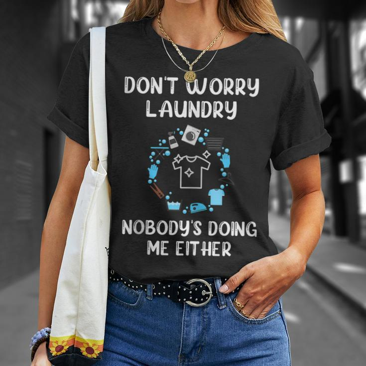Laundry Room Wash Day Laundry Pile Mom Life Mothers Day Unisex T-Shirt Gifts for Her