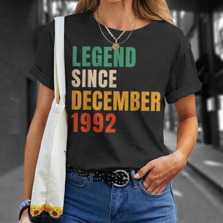 Legend Since December 1992 Retro 30Er Geburtstag T-Shirt Geschenke für Sie