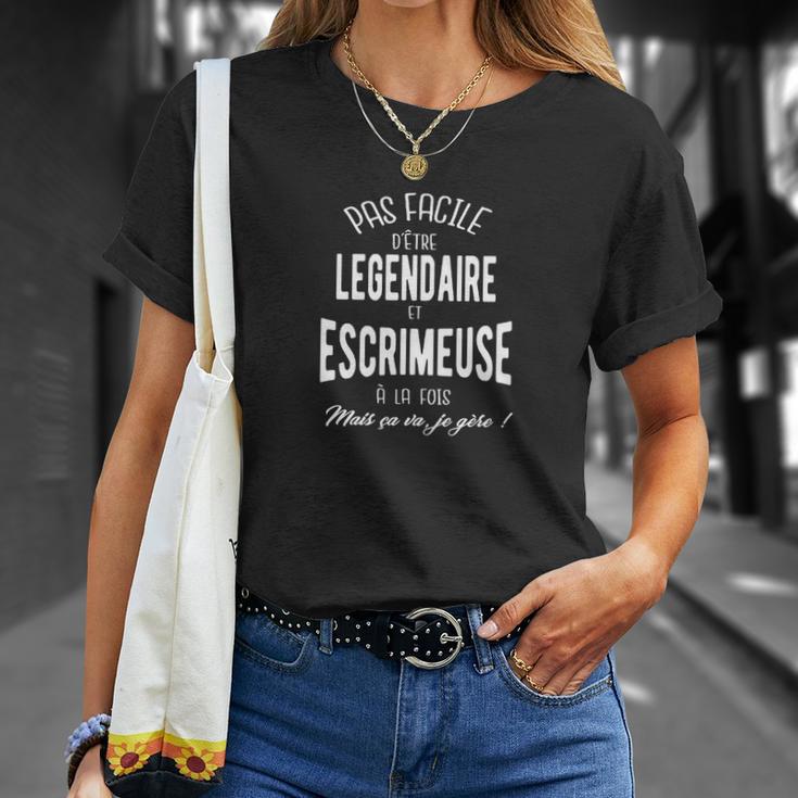 Legendaire Et Escrimeuse T-Shirt Geschenke für Sie