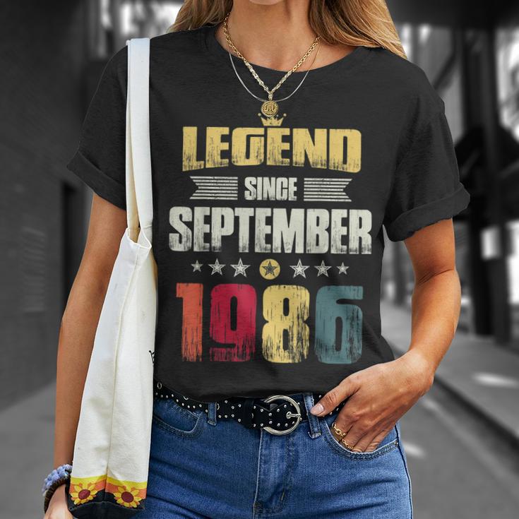 Legende Seit 1986 T-Shirt zum 33. Geburtstag für Männer und Frauen Geschenke für Sie