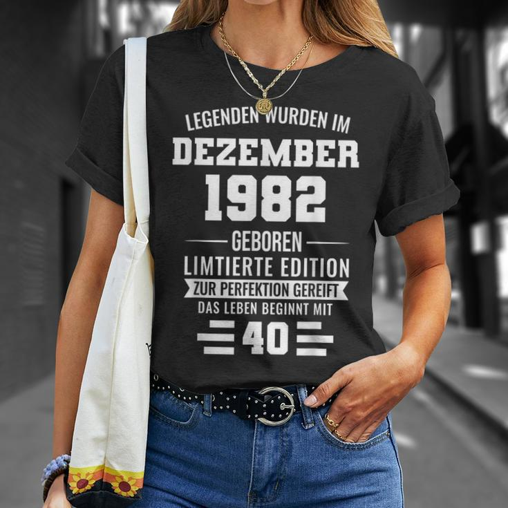 Legenden Wurden Im Dezember 1982 40Geburtstag T-Shirt Geschenke für Sie