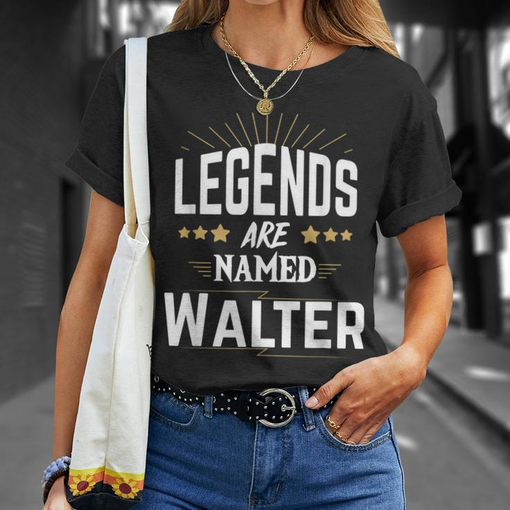 Legends Named Walter T-Shirt, Personalisiert mit Sternenmuster Geschenke für Sie