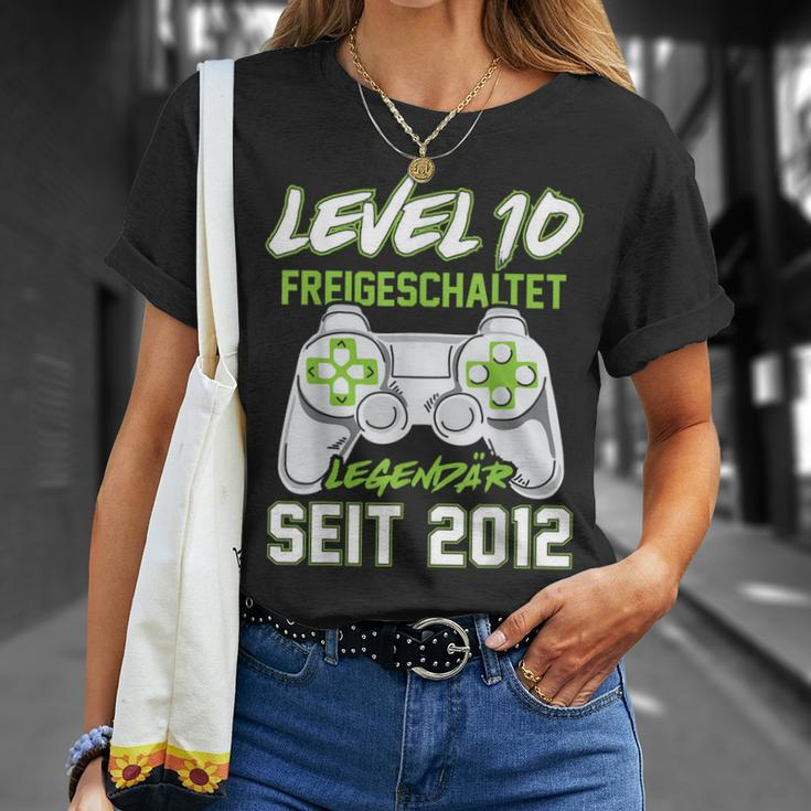 Level 10 Jahre Geburtstags Junge Gamer 2012 Geburtstag T-Shirt Geschenke für Sie