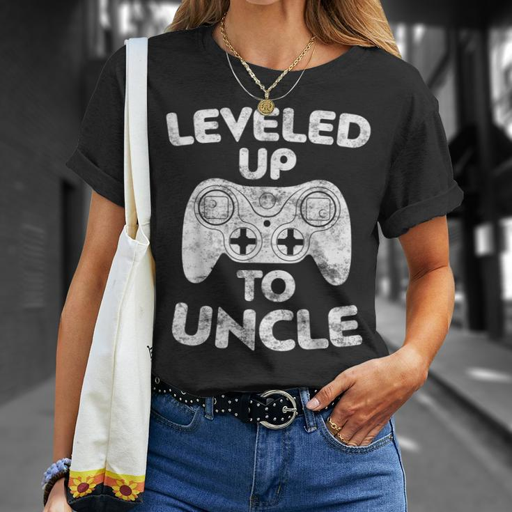Leveled Up To Uncle Future Uncle Gift Gift For Mens Unisex T-Shirt Gifts for Her