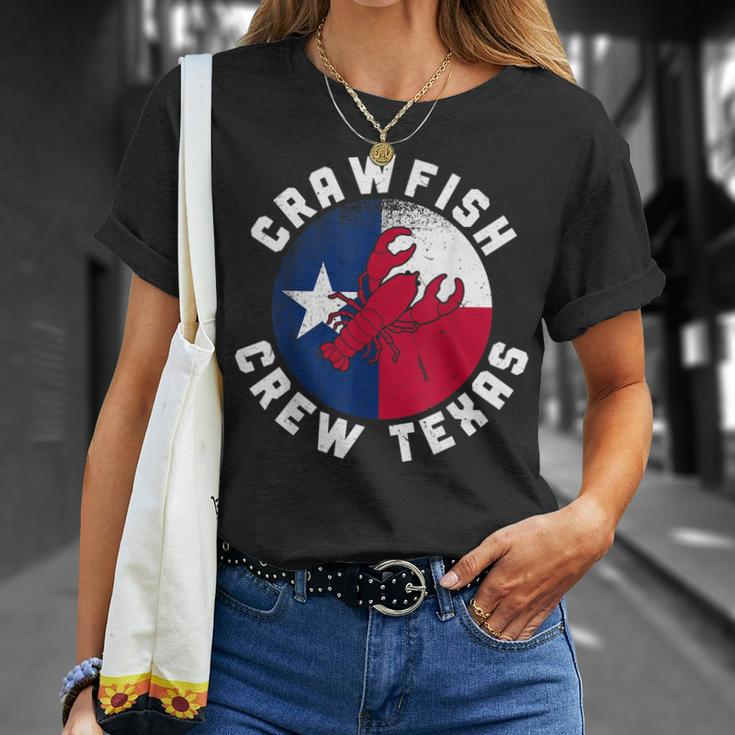 Lobster Funny Crawfish Boil Crew Texas Crayfish Unisex T-Shirt Gifts for Her
