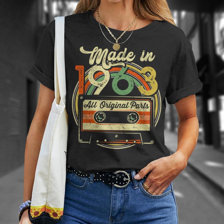 Made In 1963 58 Geburtstag Geschenke Kassettenband Vintage T-Shirt Geschenke für Sie