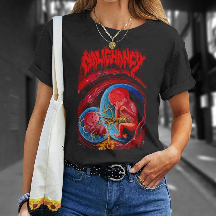 Malignancy Band Merch Unisex T-Shirt Gifts for Her