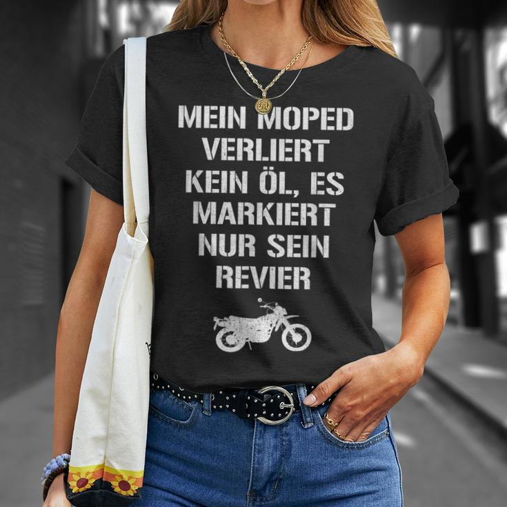 Mein Moped Verliert Kein Öl Lustiges Schrauber Werkstatt T-Shirt Geschenke für Sie