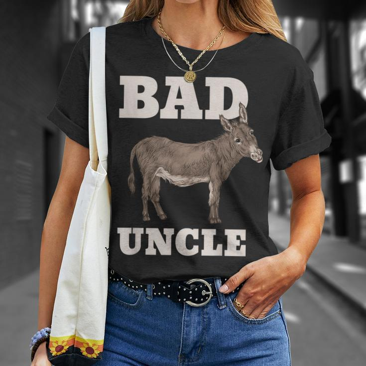 Mens Badass Uncle Funny Pun Cool Unisex T-Shirt Gifts for Her