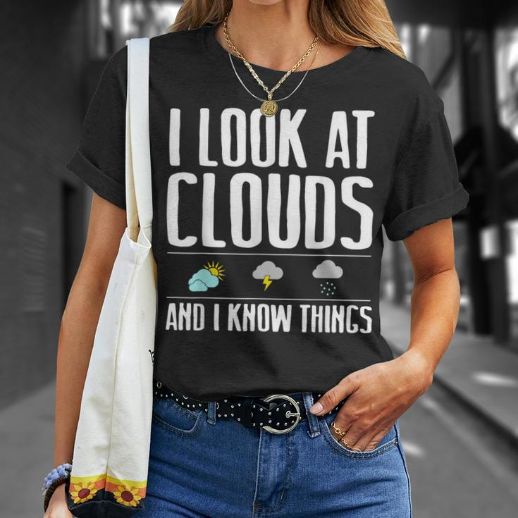 Meteorologist Cool Chaser Weather Forecast Clouds T-Shirt Gifts for Her