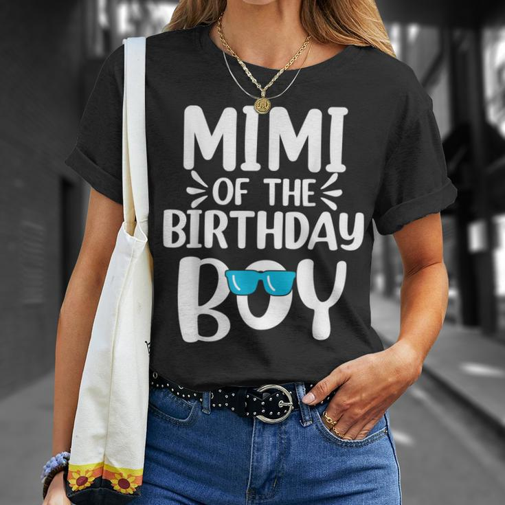 Mimi Of The Birthday Boy Mom Dad Kids Family Matching Unisex T-Shirt Gifts for Her