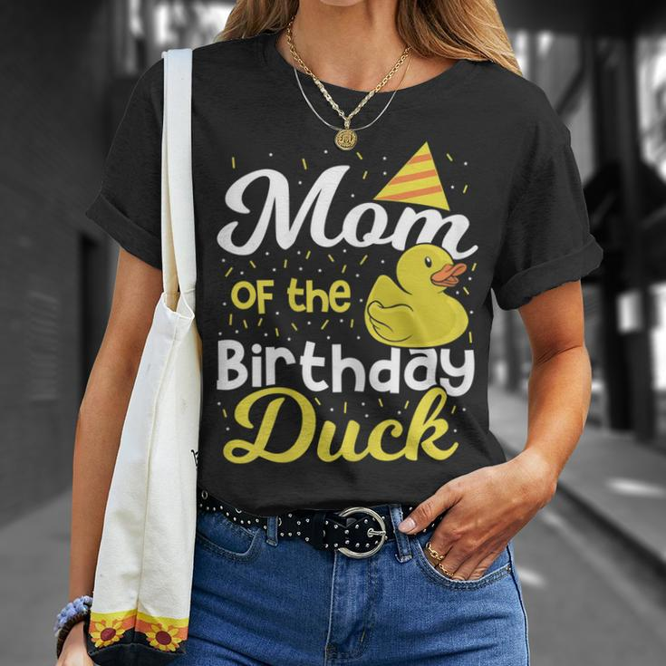 Mom Of The Birthday Duck Boy Rubber Duck Birthday Girl Gift For Womens Unisex T-Shirt Gifts for Her