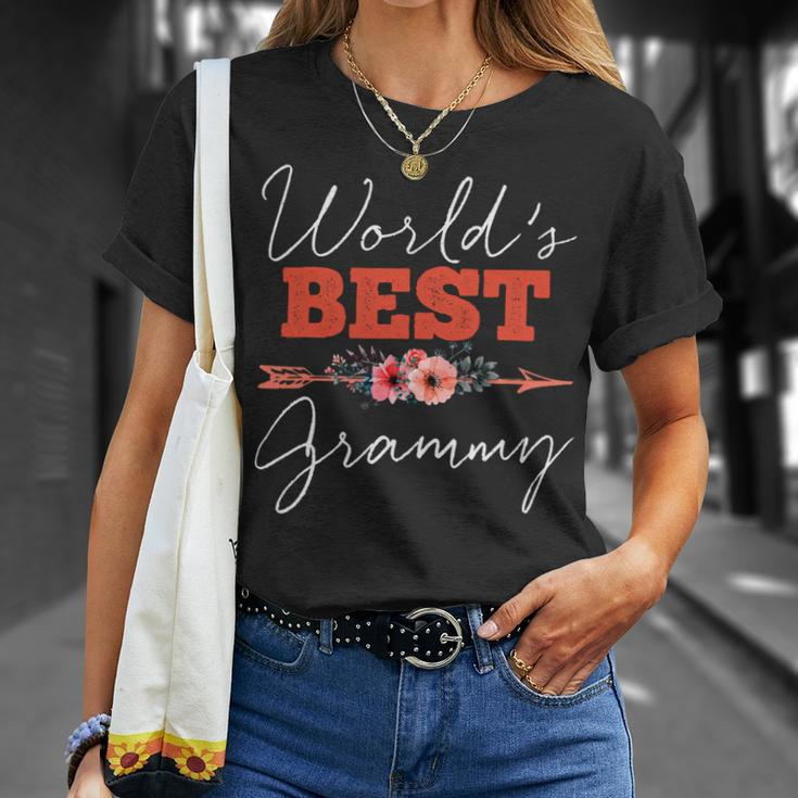 Mother Grandma Worlds Best Grammy Grandmother 41 Mom Grandmother Unisex T-Shirt Gifts for Her