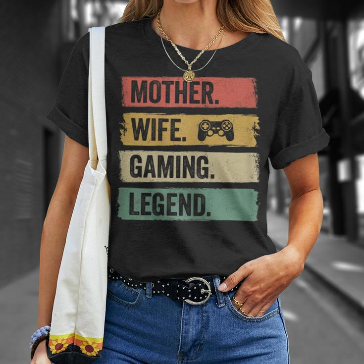 Mutter Video Gaming Legende Vintage Video Gamer Frau Mama T-Shirt Geschenke für Sie