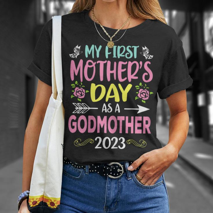 My First Mothers Day As A Godmother 2023 Happy Mothers Day Gift For Womens Unisex T-Shirt Gifts for Her